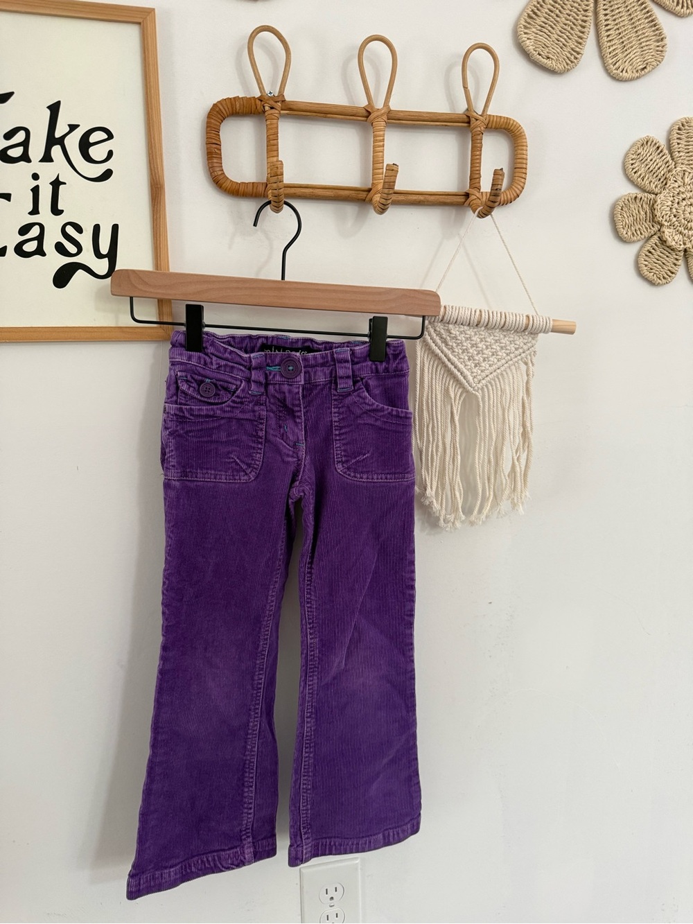 Mini Boden - 6y - purple corduroy pants - Picture 3 of 11